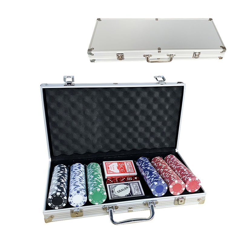 Wholesale professional custom poker chips set poker plaques with aluminum box