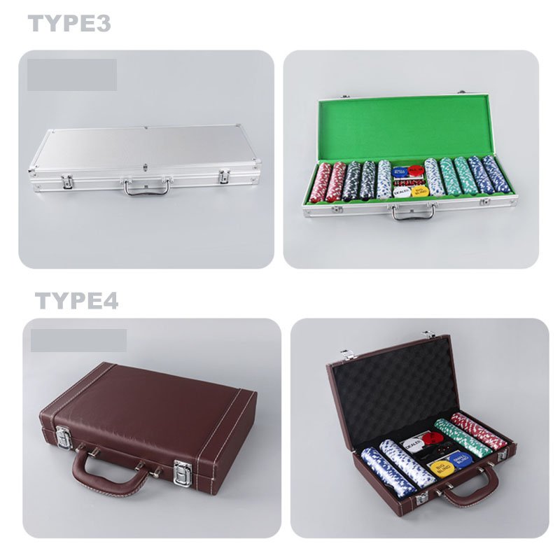 Wholesale professional custom poker chips set poker plaques with aluminum box