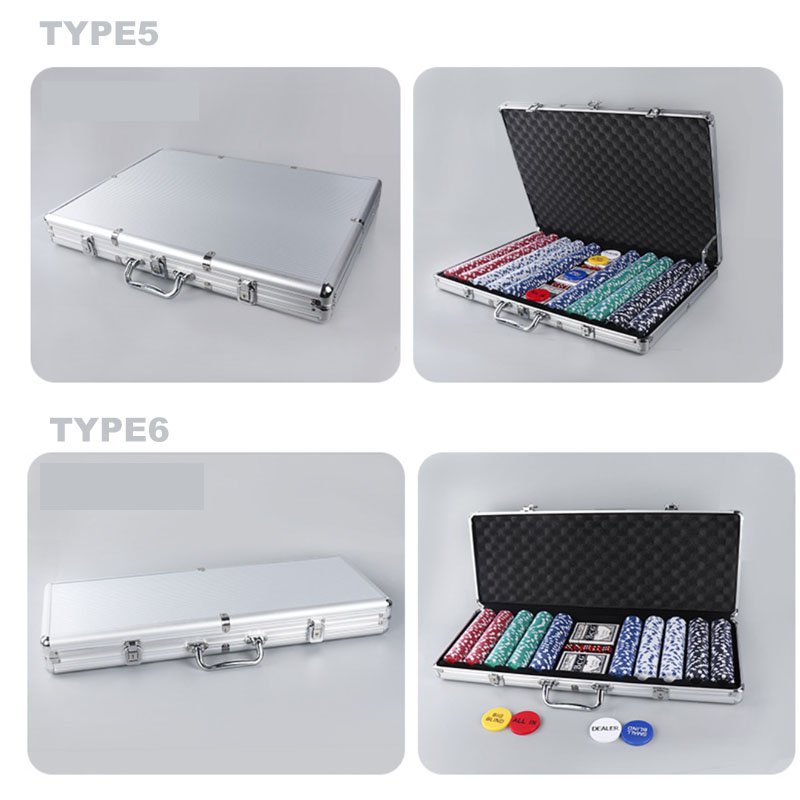 Wholesale professional custom poker chips set poker plaques with aluminum box