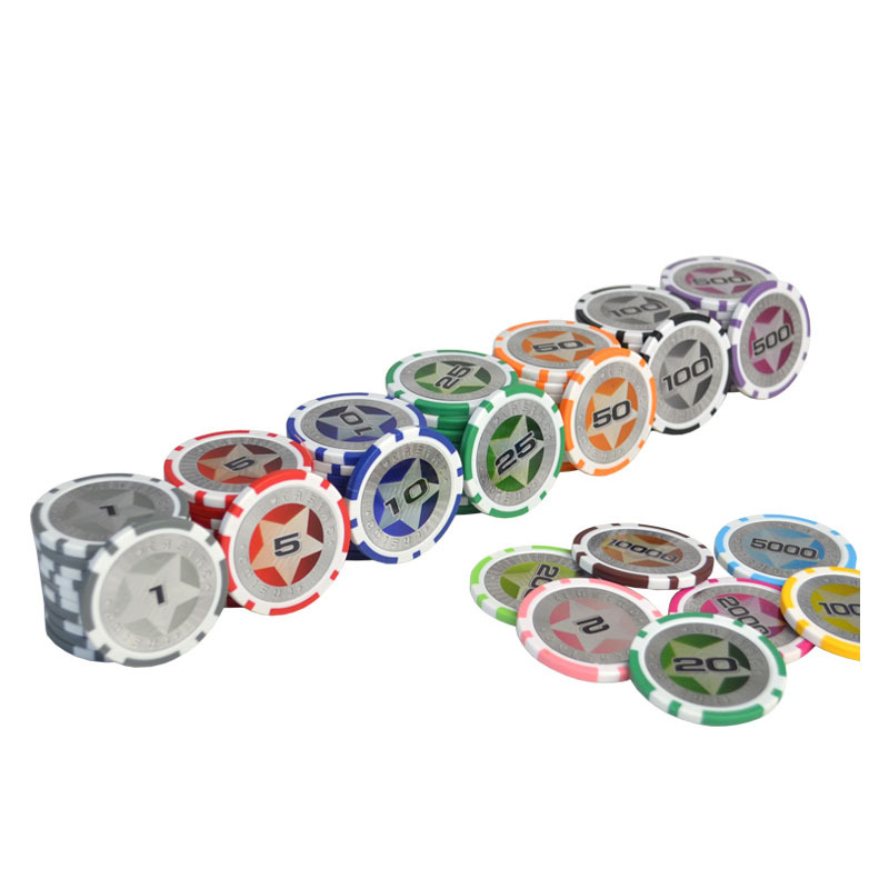 ABS Custom High Quality 40mm Casino Clay Poker Chips Poker
