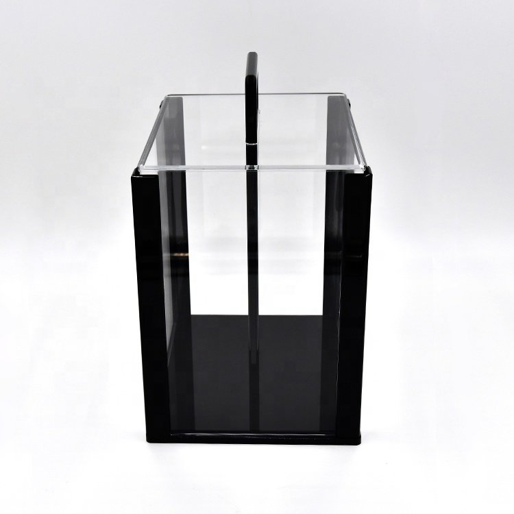 Free sample High Quality Acrylic Transparent Poker Chips Game Box Case chip with rack holder