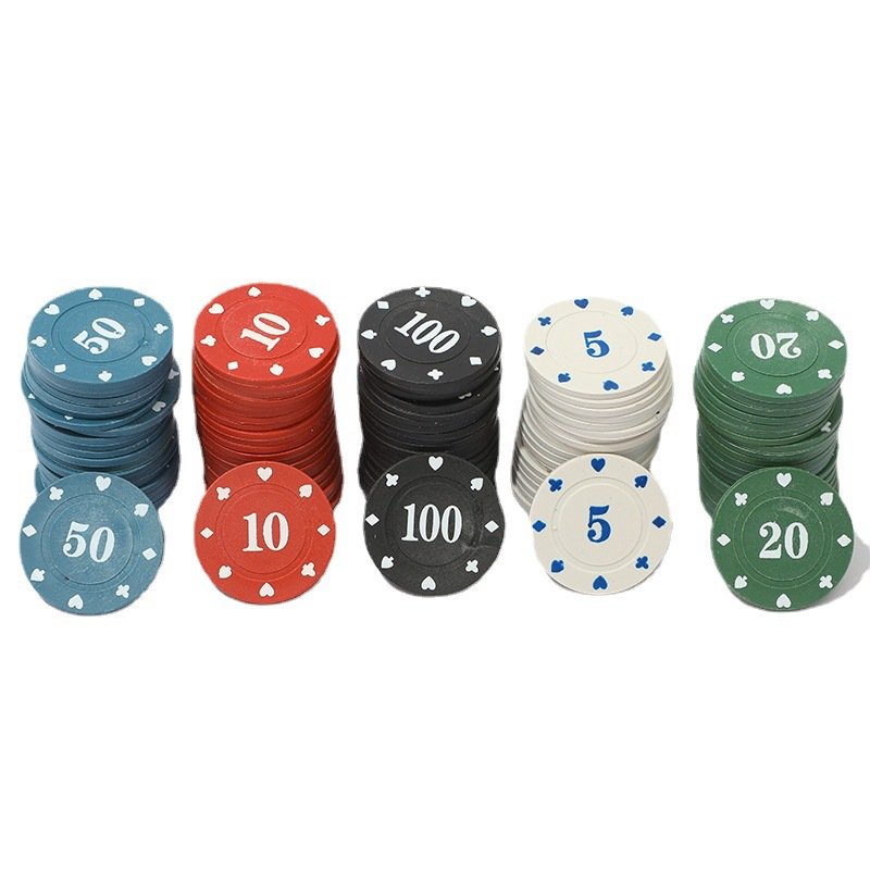 Poker Chip Game Set in Tin Box Blackjack Poker Set With Table Cloth Chip Poker Playing Game For Party