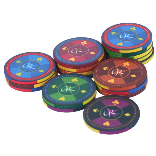 High-Quty Ceramic Poker Chip for Sublimation Custom Design NFC Chess Games Chip