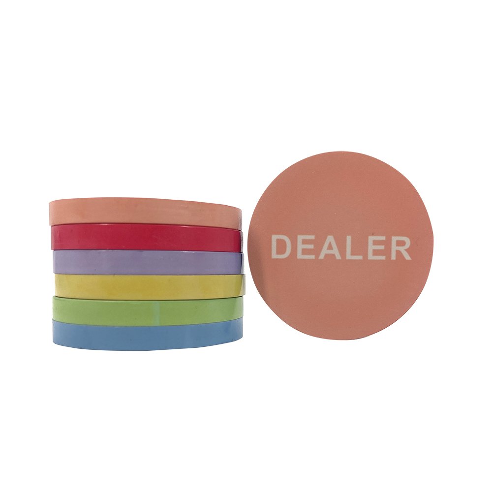 Factory professional custom ceramic poker chip dealer button casino accessories colorful 39mm texas hold'em dealer button