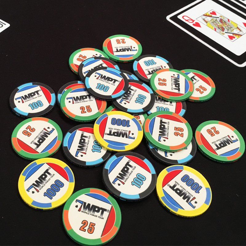 Hot Sale EPT Ceramic Poker Chip Texas Custom Professional Casino European Round Coins Supplier Poker Chips for Gambling Club