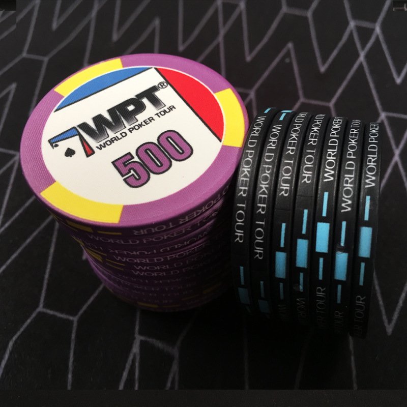 Hot Sale EPT Ceramic Poker Chip Texas Custom Professional Casino European Round Coins Supplier Poker Chips for Gambling Club