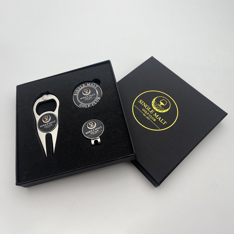 Wholesale Custom Shining Ball Marker Custom Poker Chips Golf Marker Coin Duo Yardage Marker for Golf