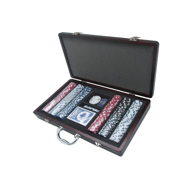 Gambling poker chips set,portable poker game box