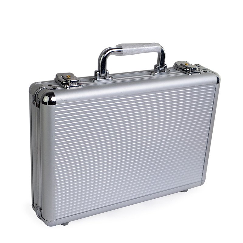 Hot Size of 300 pcs Poker Chips Capacity Suitcase Black Jack Container Case/Box Aluminum Suitcase