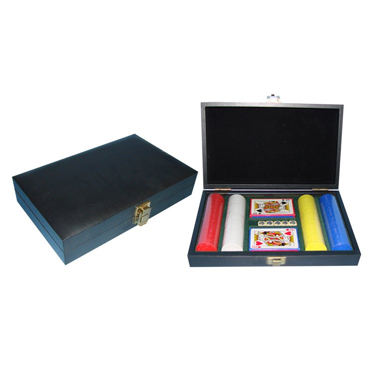 Custom PU Leather Box with Travel Poker Chip Case Chips Set Storage Packaging