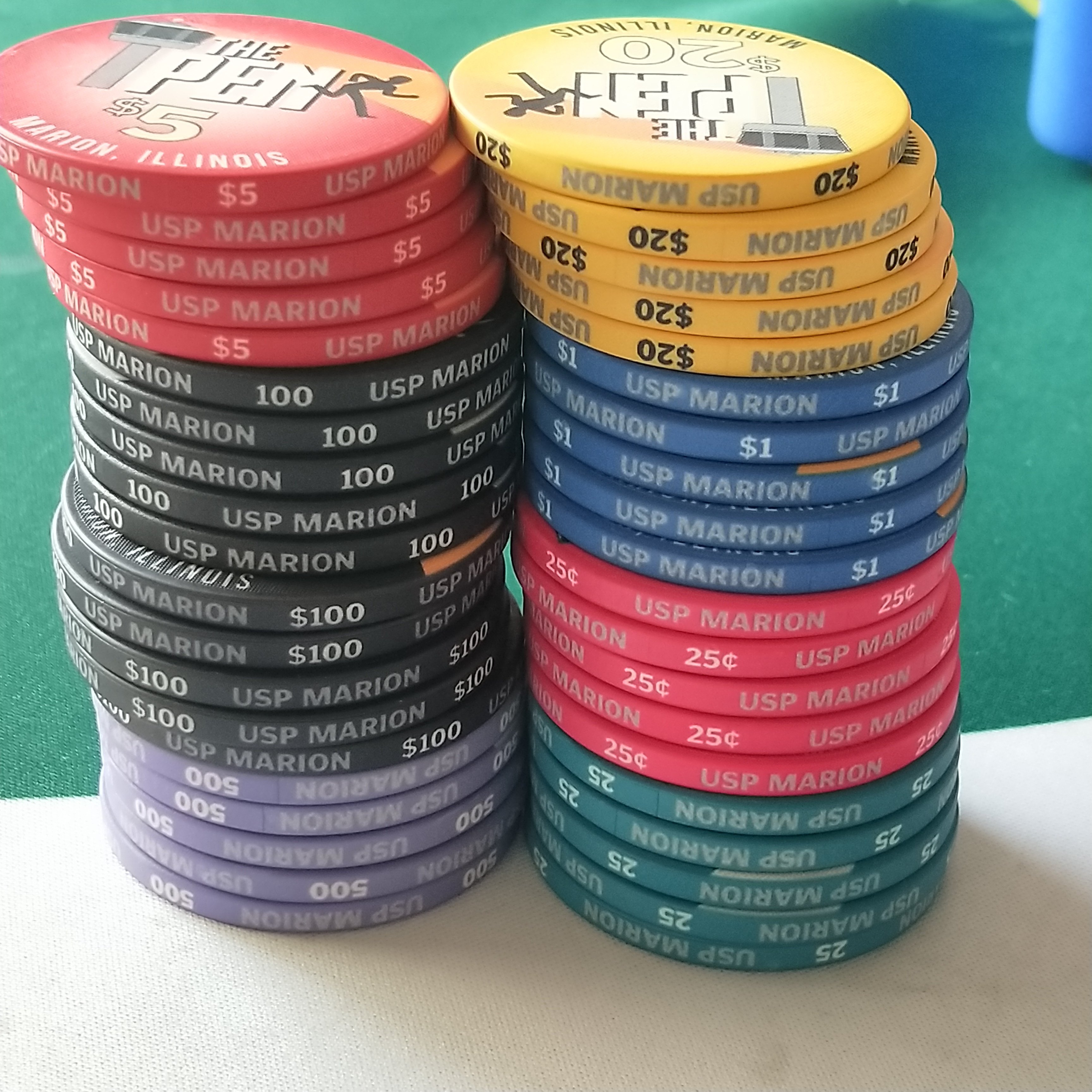 Custom made ceramic poker chip with rolling edge for tournament game