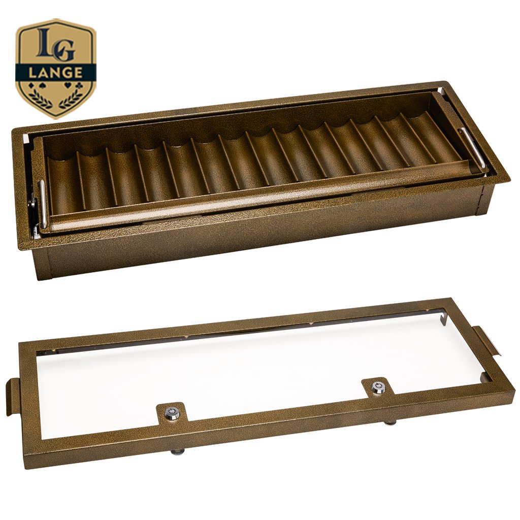 15 Column Casino Dealer Floats Double layers Custom Poker Chip Tray with Lock
