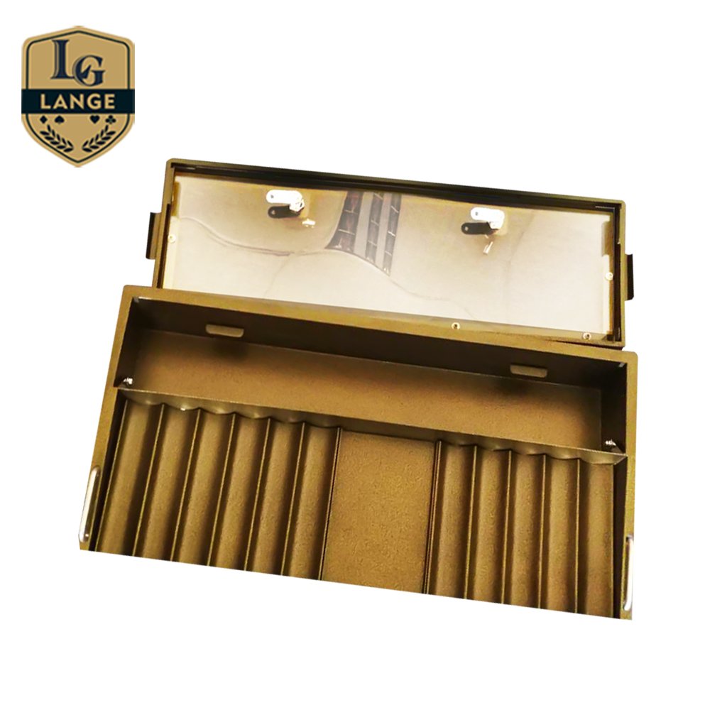 15 Column Casino Dealer Floats Double layers Custom Poker Chip Tray with Lock