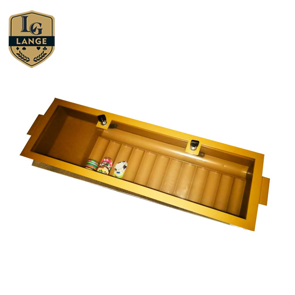 15 Column Casino Dealer Floats Double layers Custom Poker Chip Tray with Lock