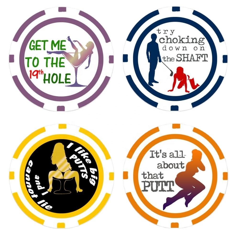 Poker Chip Golf Ball Marker