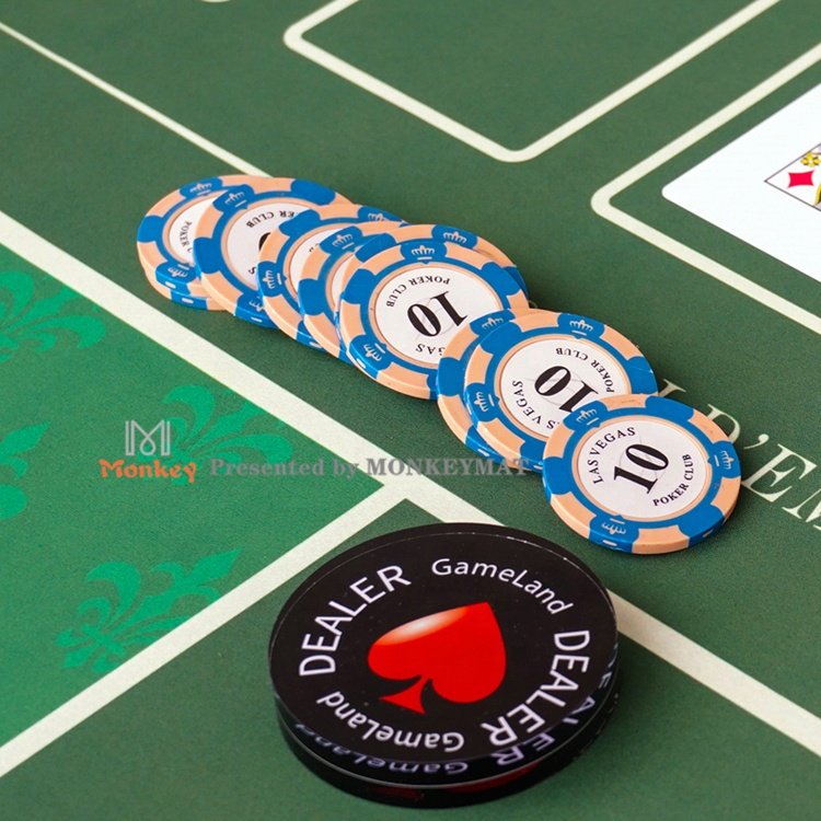 Big size Texas Hold'em Poker Chip Desk Pad Casino Board Game Poker table Mat