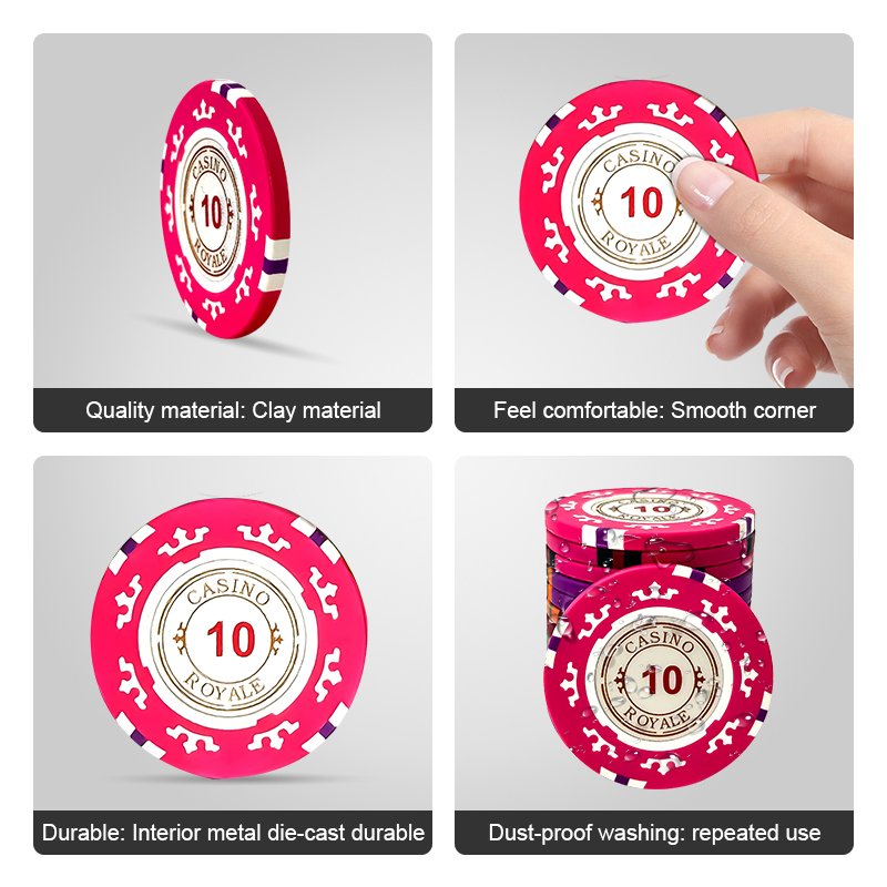 High quality customized Premium golf club Clay ABS ceramic Casino Poker Chips