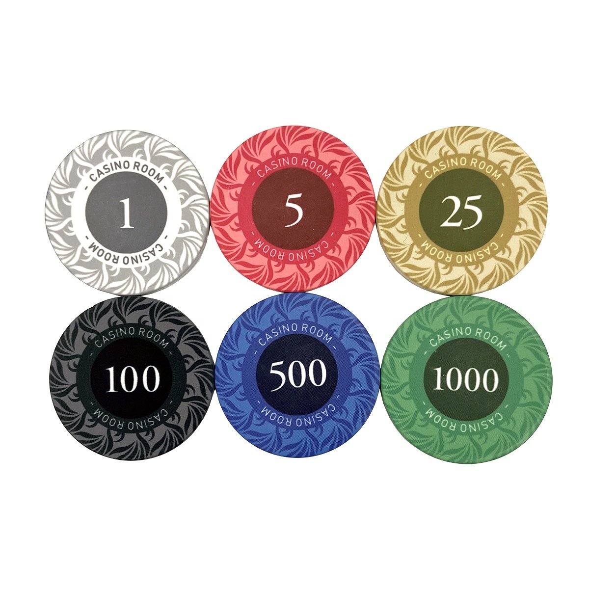 OEM high quality casino royale poker chips ceramic 10g 39mm keramik with custom logo and cash value for funny gambling game