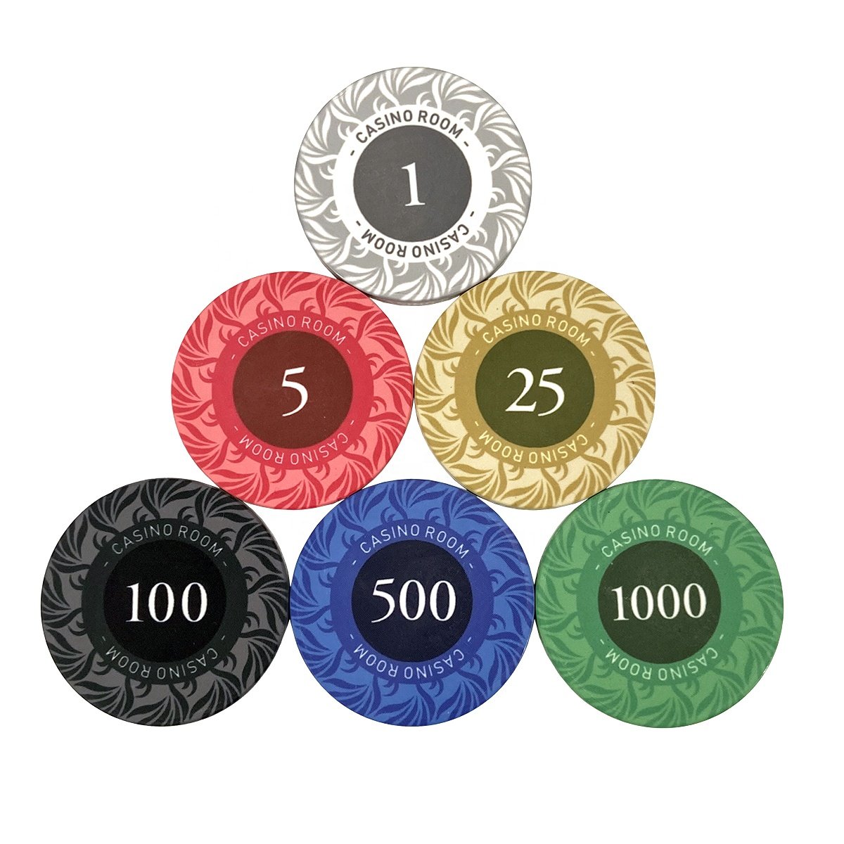 OEM high quality casino royale poker chips ceramic 10g 39mm keramik with custom logo and cash value for funny gambling game