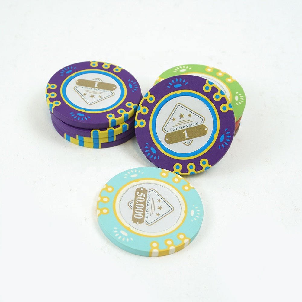 Custom Clay Composite RFID Chips Premium Casino high Denomination Chips Free Designs Free sample poker chips