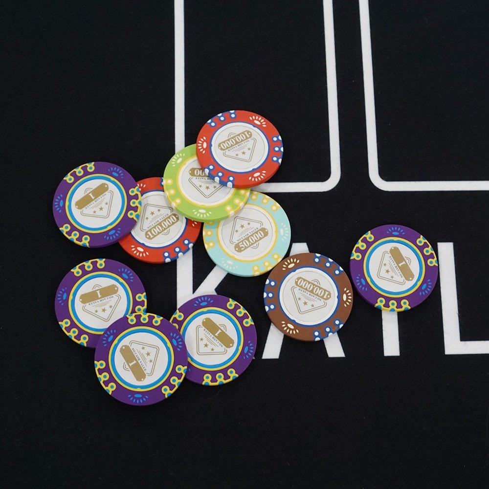 Custom Clay Composite RFID Chips Premium Casino high Denomination Chips Free Designs Free sample poker chips
