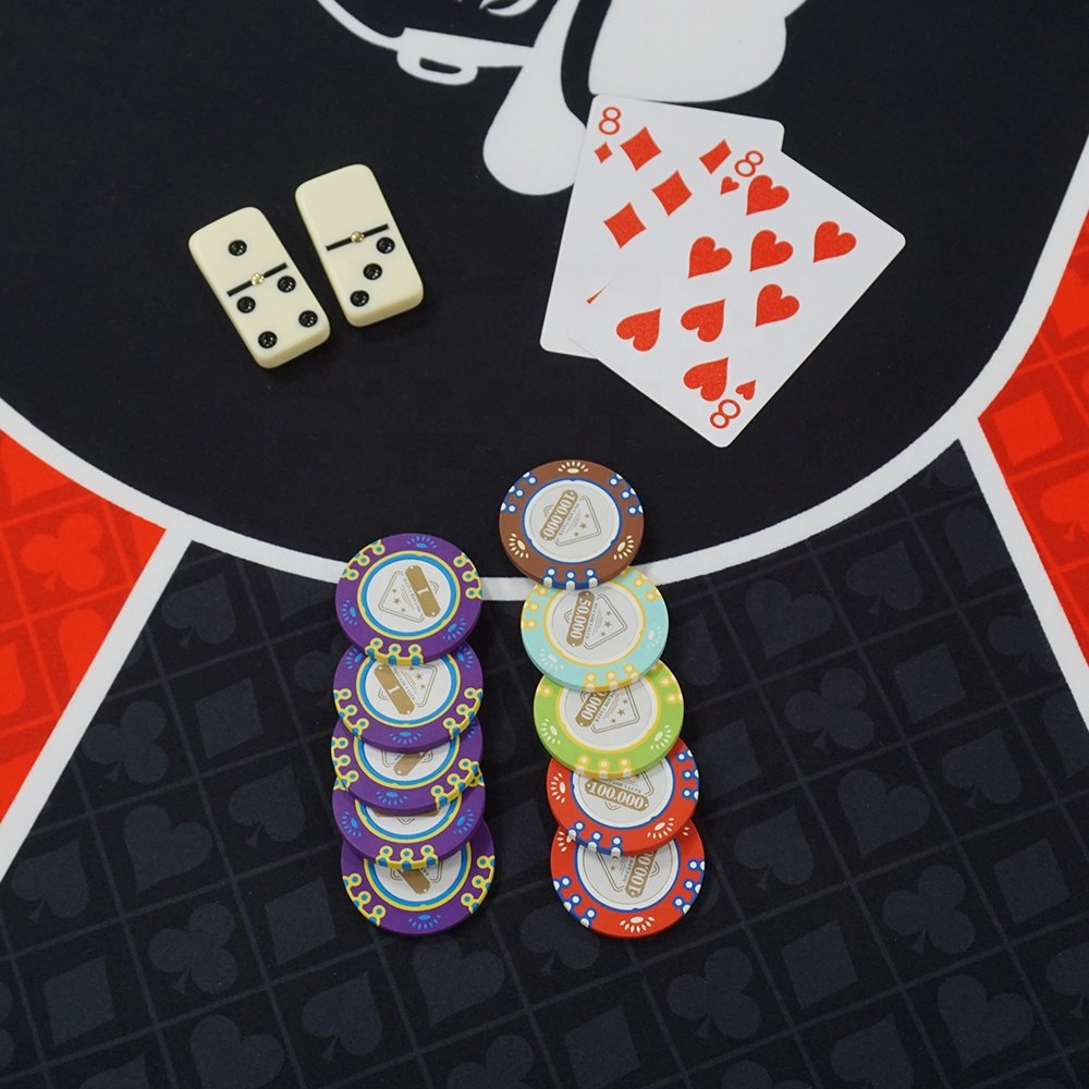 Custom Clay Composite RFID Chips Premium Casino high Denomination Chips Free Designs Free sample poker chips
