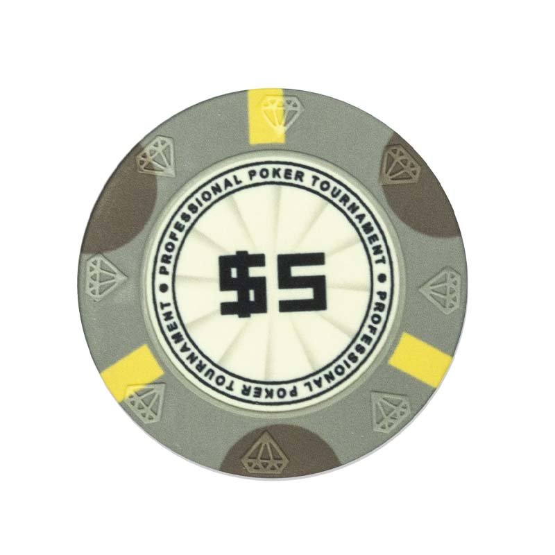 New Design Texas Hold'em Ceramic Chips Customized Casino Entertainment Ceramic Poker Chips Professional Poker