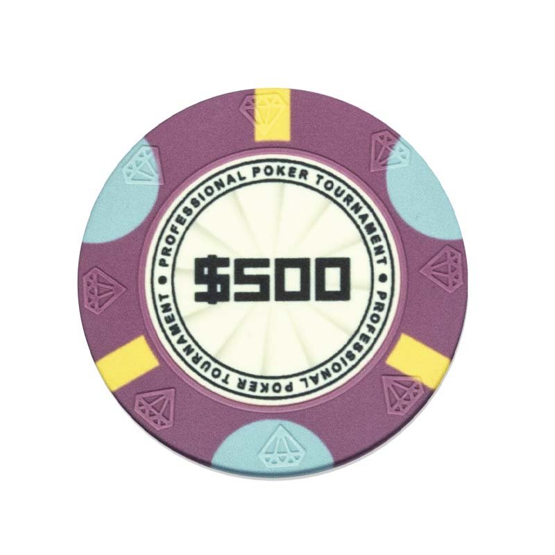 New Design Texas Hold'em Ceramic Chips Customized Casino Entertainment Ceramic Poker Chips Professional Poker