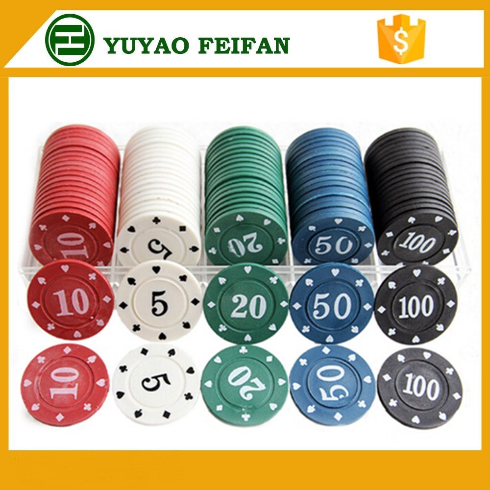 one color light Recycled plastic 4g poker chip