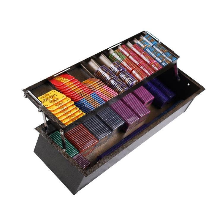 YH Luxury Design 27 inch Baccarat Tables 2 layers Lockable Poker Chip Tray For Gambling
