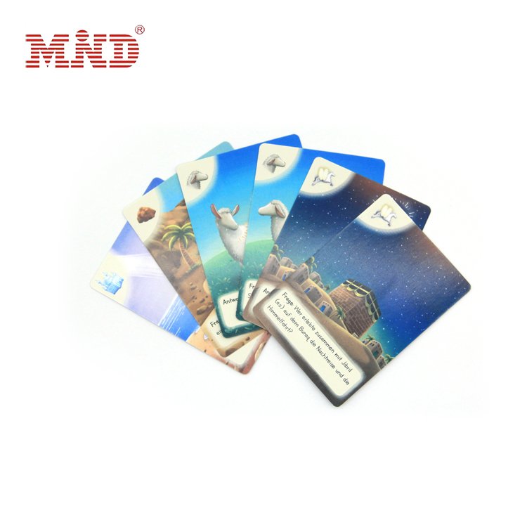 Custom paper plastic tarot game education poker casino cards with plastic tin paper box printing