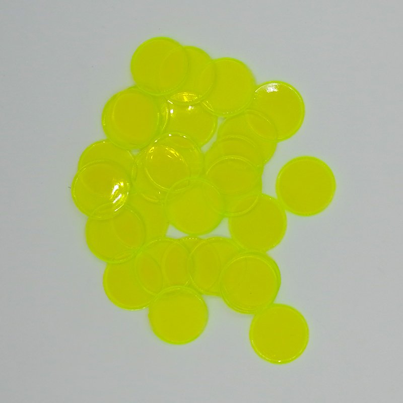 Colorful 19mm Plastic Tokens Game Coins and Poker Chip Coins Board Game Set Accessories Plastic Crafts