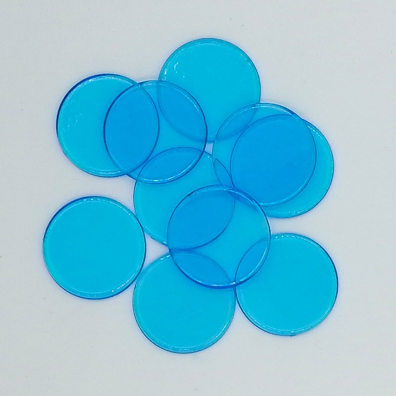 Colorful 19mm Plastic Tokens Game Coins and Poker Chip Coins Board Game Set Accessories Plastic Crafts