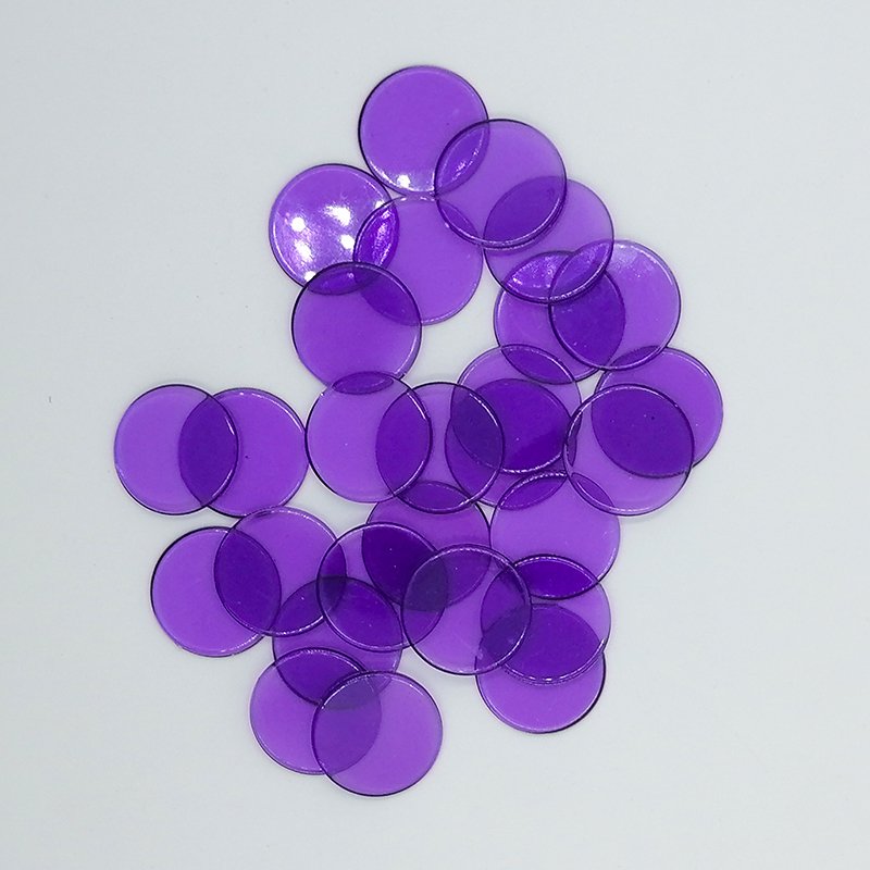 Colorful 19mm Plastic Tokens Game Coins and Poker Chip Coins Board Game Set Accessories Plastic Crafts