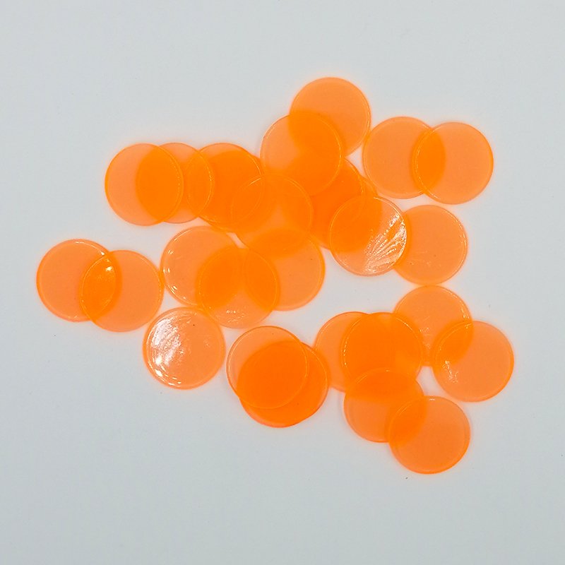 Colorful 19mm Plastic Tokens Game Coins and Poker Chip Coins Board Game Set Accessories Plastic Crafts