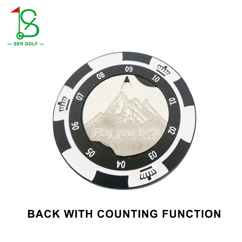 Factory Custom Logo Hat Pin Badges Lapel Golf Poker Chip Soft Hard Enamel Golf Ball Marker Hat Clip