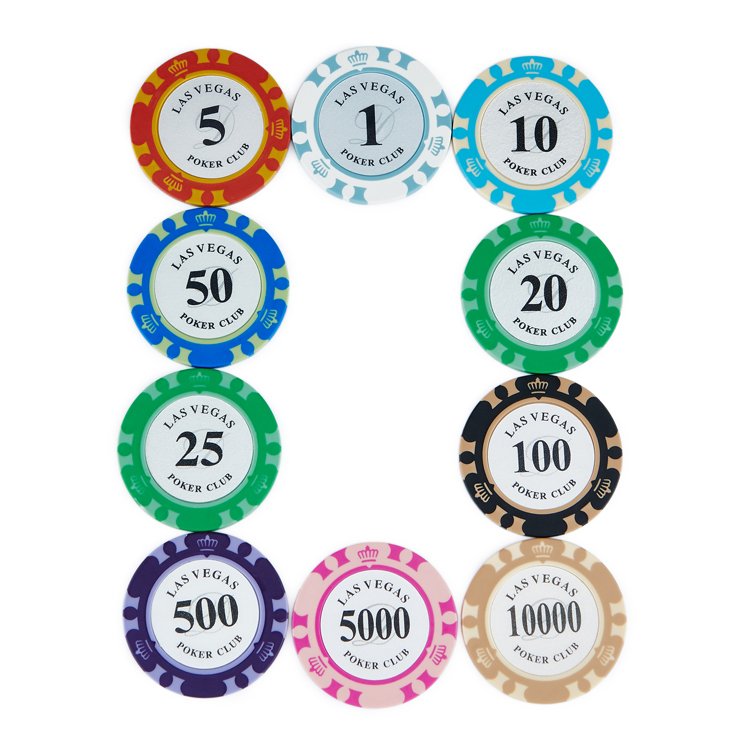 Clay poker chip token jetton