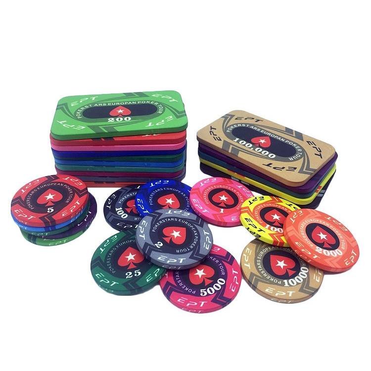 Casino Gambling Token Custom Design Ceramic Poker Chips Cheap Poker Chips with High Quality