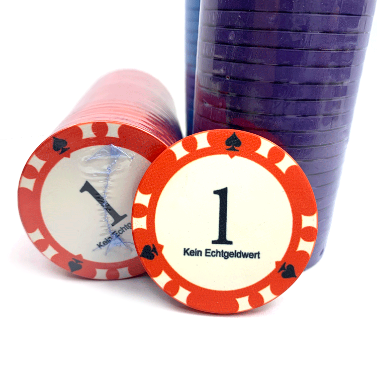 Supplier Wholesale promotional Cheap price Custom Logo Colorful Ceramic Jetton Clay Poker Chips