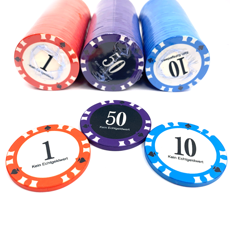 Supplier Wholesale promotional Cheap price Custom Logo Colorful Ceramic Jetton Clay Poker Chips