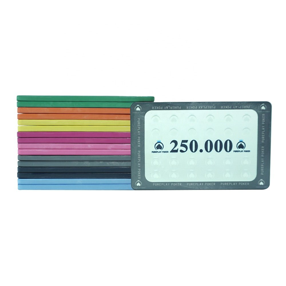 Rectangle ceramic square plaques 39g colored casino poker chips with value custom any design can do form professinal suppliers