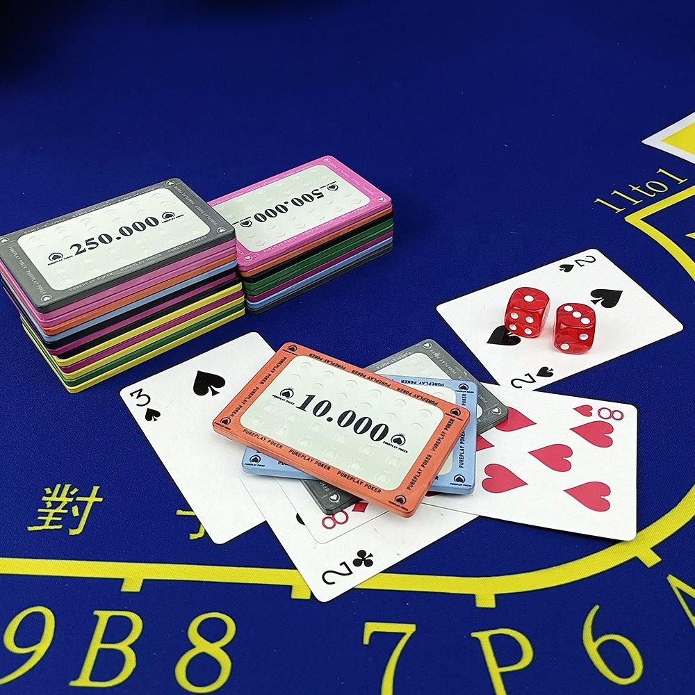 Rectangle ceramic square plaques 39g colored casino poker chips with value custom any design can do form professinal suppliers