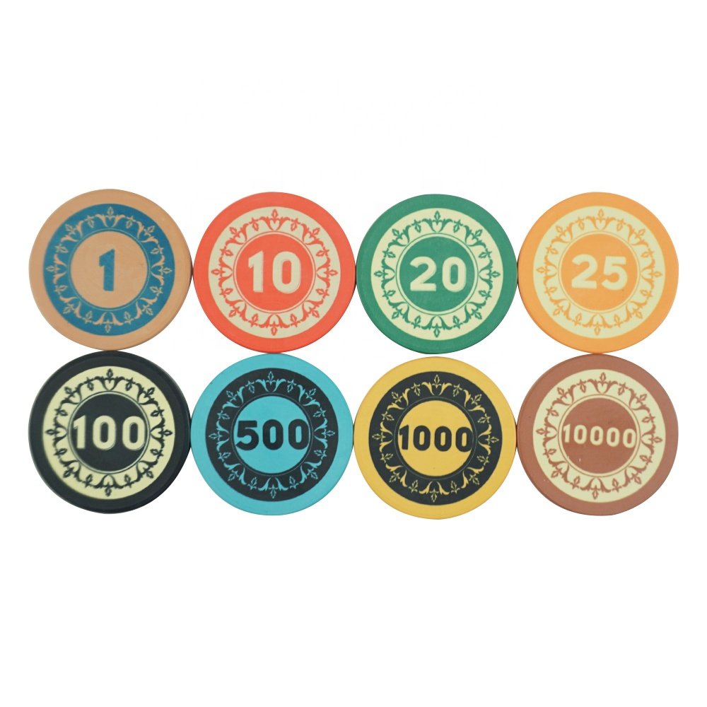 Any Design Can Do Professional Casino Poker Chips Ceramic Flower With Value From Poker Chip Set Wholesale Keramic Poker Chips