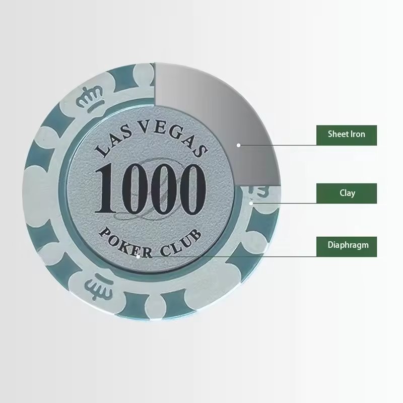 Classic 3-color Clay Chip Casino Dollar Party Novelty Entertainment Game Supply Coin Texas Baccarat Poker Chips