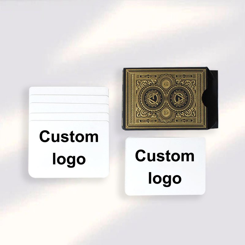 Custom Logo Sublimation Playing Card With Box Front And Back Promotion Logo Printing Paper Poker Game Custom Playing Card
