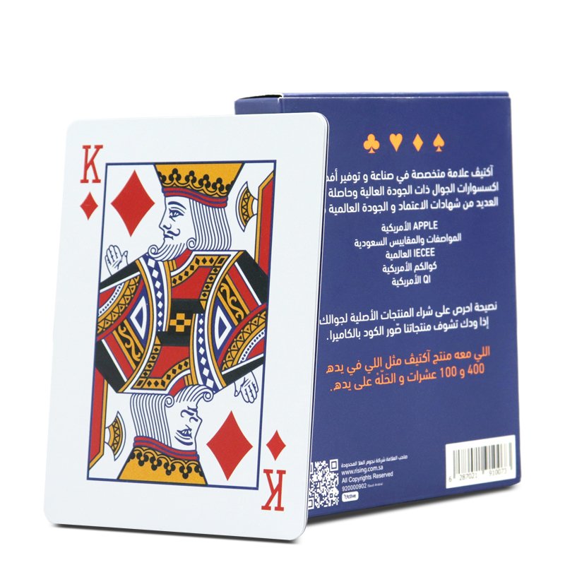 Custom Size Design Company Logo Pvc Playing Cardsprinting Saudi Arabia 100% PVC poker Card Deck Plastic Playing Cards