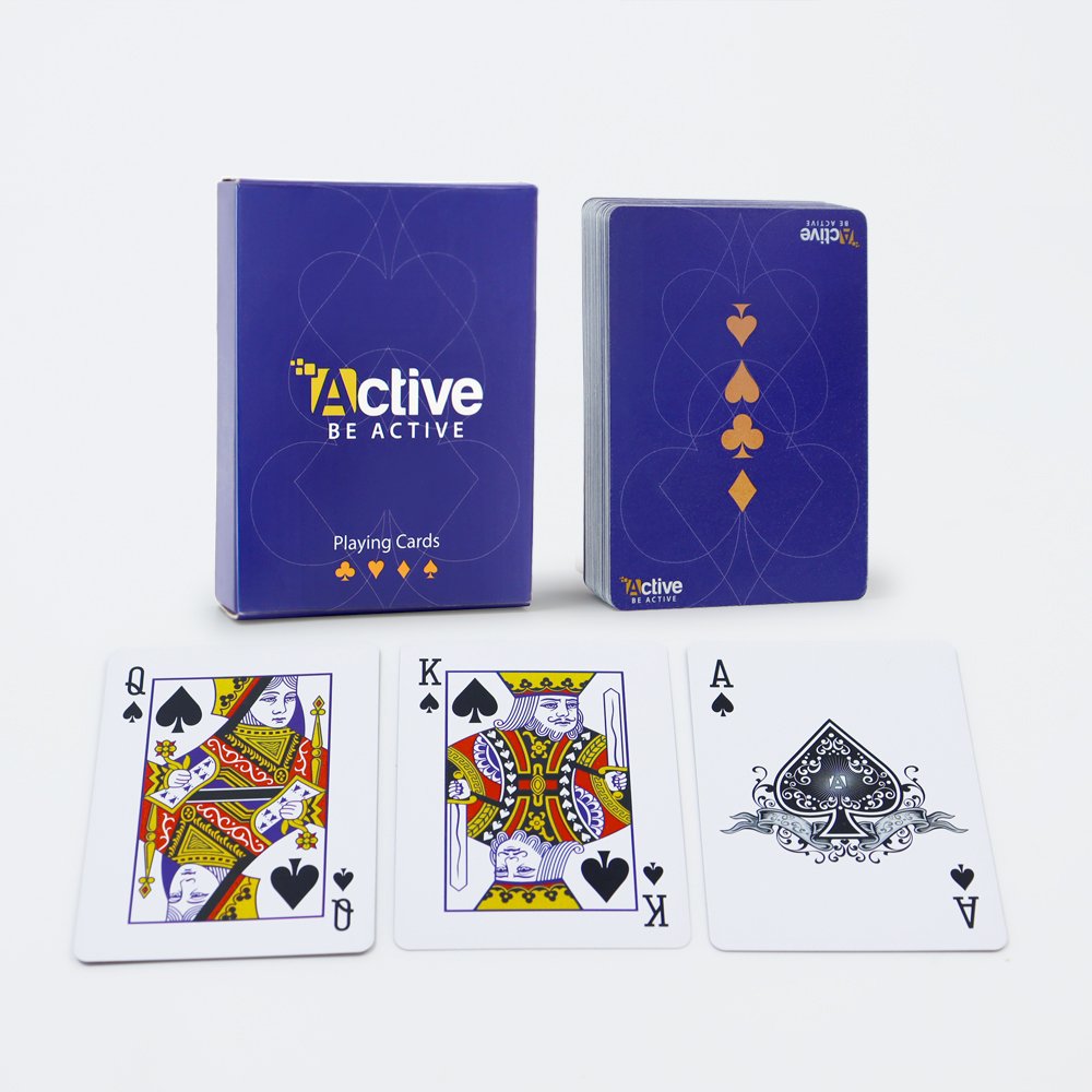 Custom Size Design Company Logo Pvc Playing Cardsprinting Saudi Arabia 100% PVC poker Card Deck Plastic Playing Cards