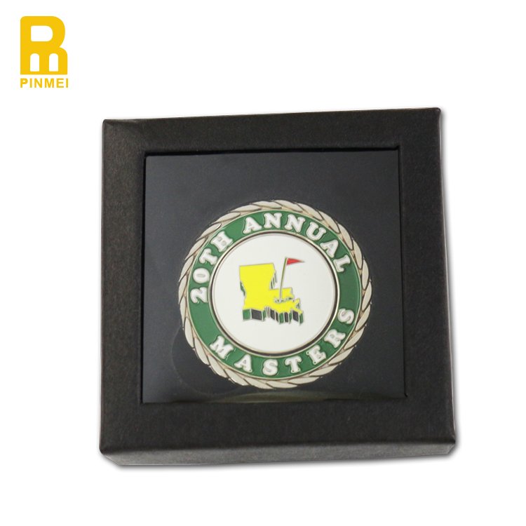 Custom Souvenir Golf Gift Box Sets With Golf Poker Chip Ball Marker