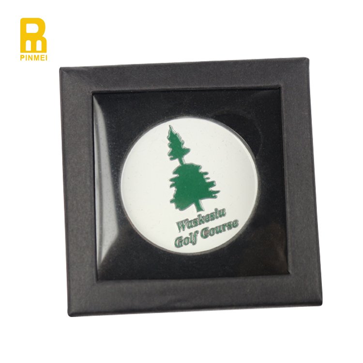 Custom Souvenir Golf Gift Box Sets With Golf Poker Chip Ball Marker