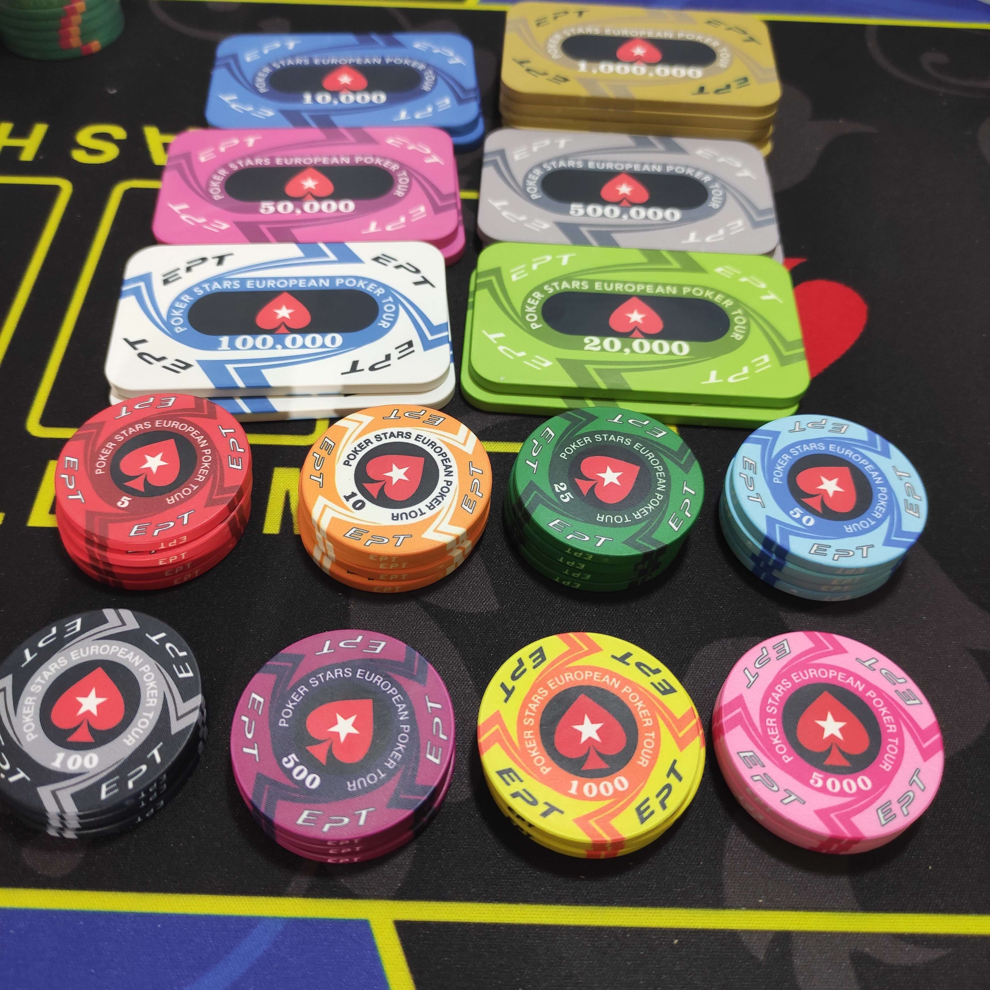 Venerati design top hat and cane mold ceramic poker chip manufacturer